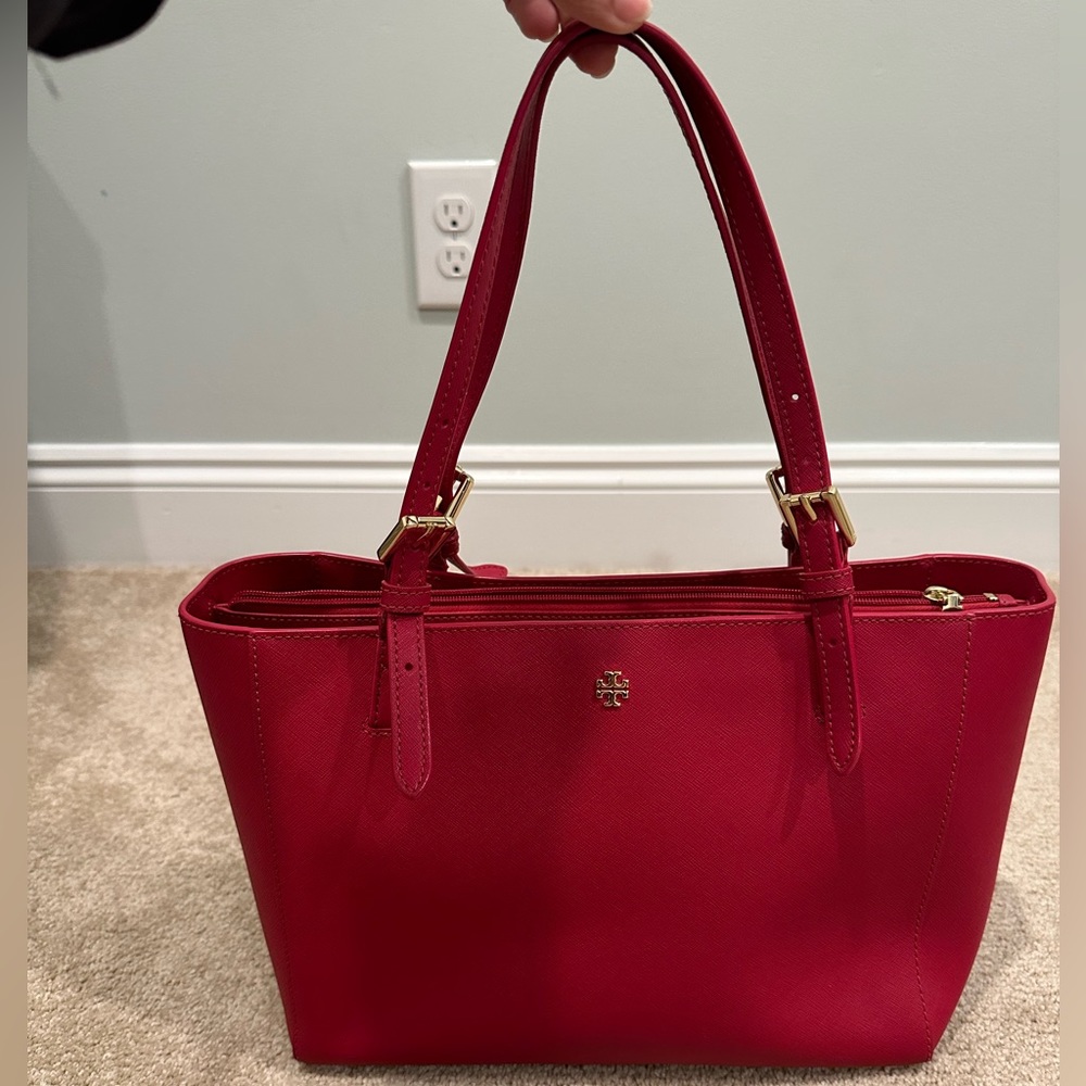 Tory Burch Coated Canvas Tote Bag
